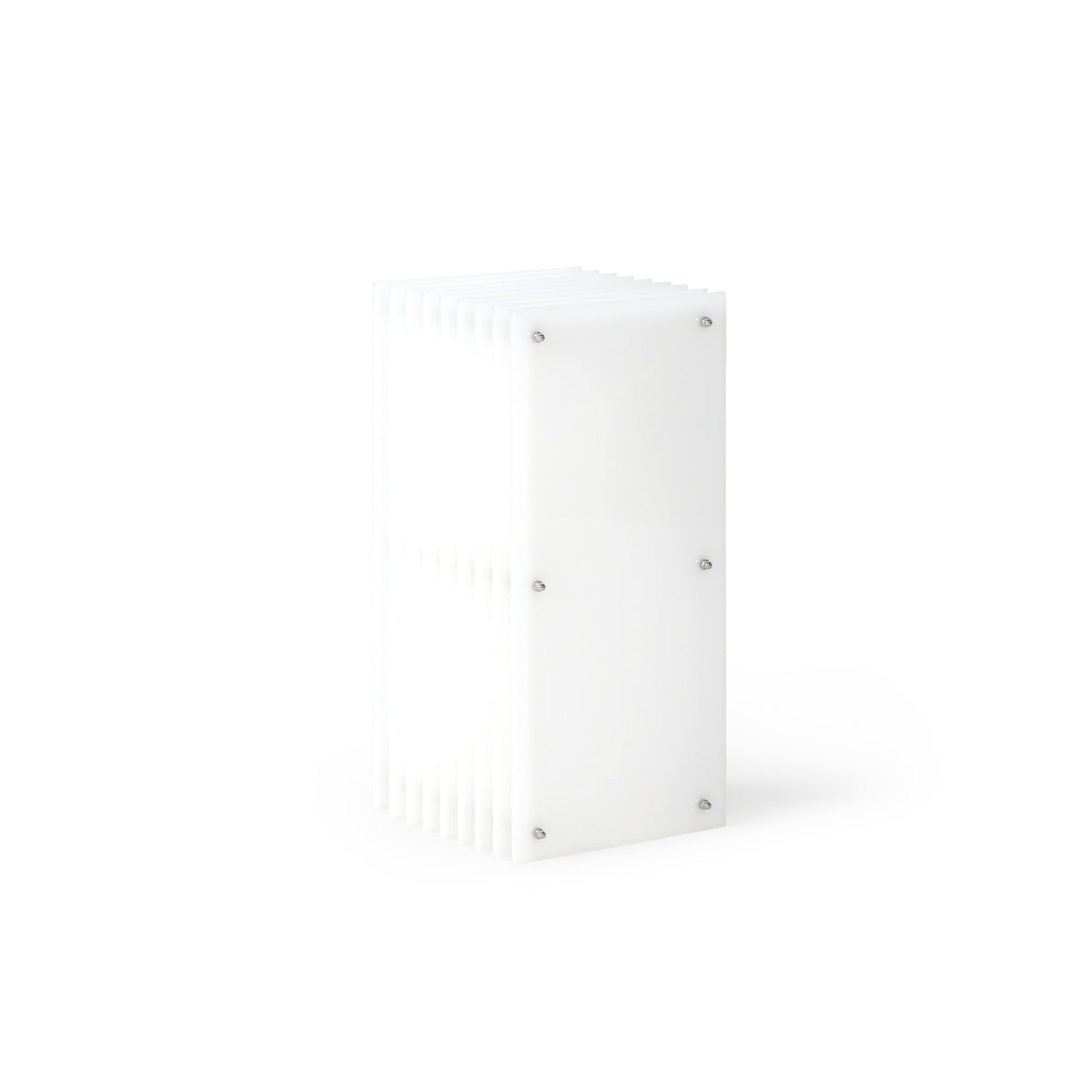 Lớp small rectangle in milky acrylic