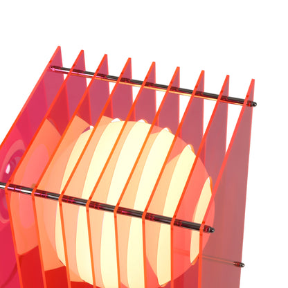 Lớp big rectangle in electric pink acrylic