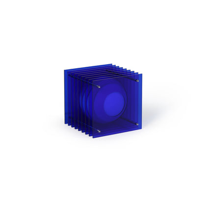 Lớp small square in blue acrylic