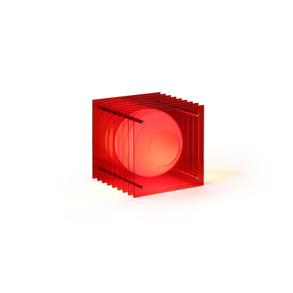 Lớp small square in red acrylic