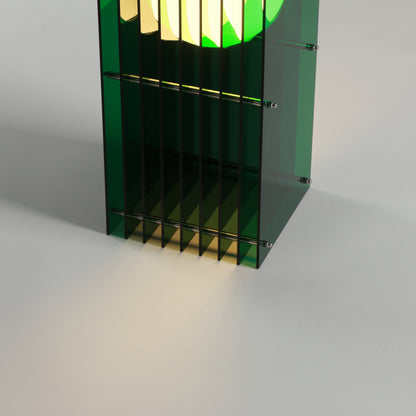 Lớp small rectangle in green acrylic