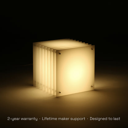 Lớp big square in milky acrylic
