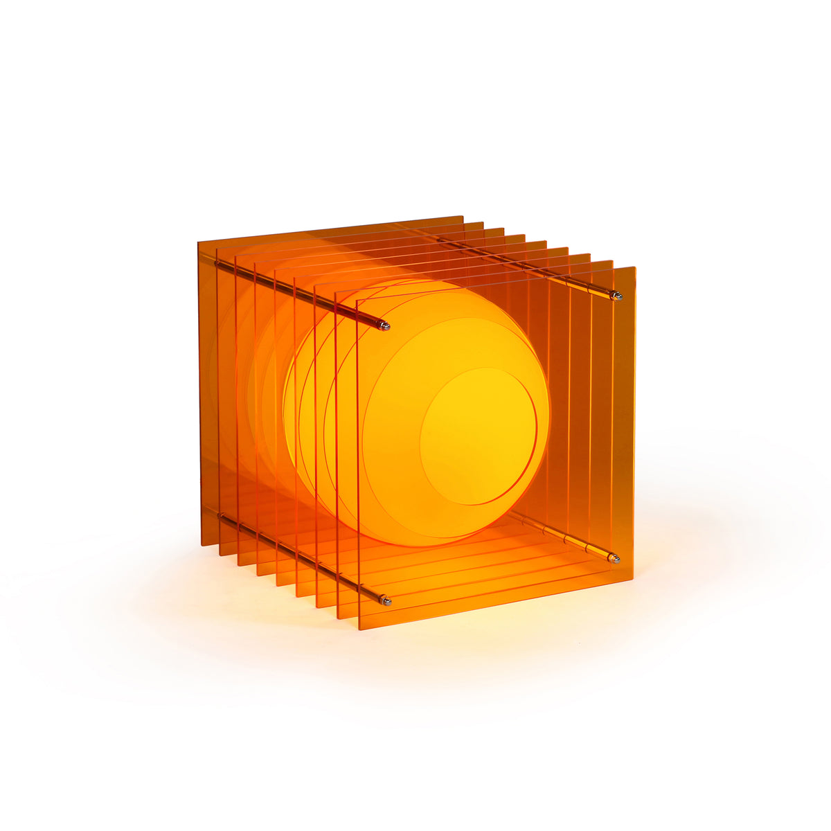 Lớp big square in orange acrylic