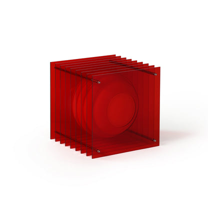 Lớp big square in red acrylic