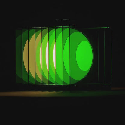 Lớp small square in green acrylic